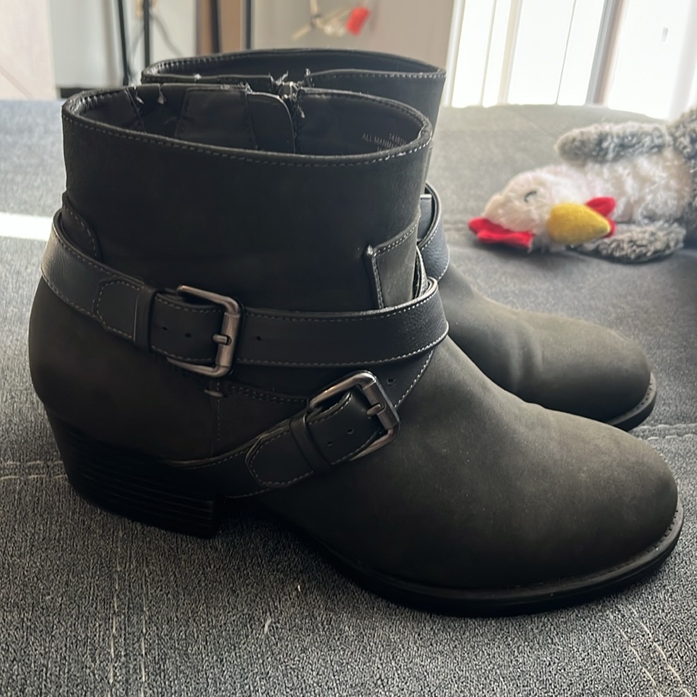 Torrid Dark Grey booties 10.5w